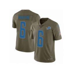 Detroit Lions #6 Sam Martin Limited Olive 2017 Salute to Service NFL Jersey Detroit Lions #6 Sam Martin Limited Olive 2017 Salute to Service NFL Jersey
