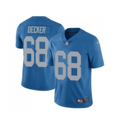 Detroit Lions #68 Taylor Decker Limited Blue Alternate Vapor Untouchable Football Jersey