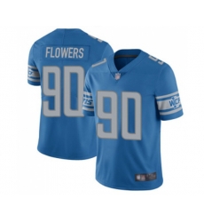 Detroit Lions #90 Trey Flowers Blue Team Color Vapor Untouchable Limited Player Football Jersey