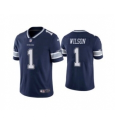 Dallas Cowboys #1 Cedrick Wilson Navy Vapor Limited Stitched Jersey