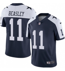 Dallas Cowboys #11 Cole Beasley Navy Blue Throwback Alternate Vapor Untouchable Limited Player NFL Jersey