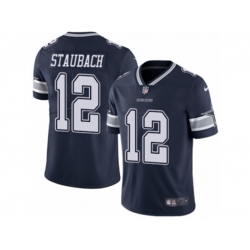 Dallas Cowboys #12 Roger Staubach Vapor Untouchable Limited Navy Blue Team Color NFL Jersey