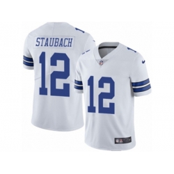 Dallas Cowboys #12 Roger Staubach Vapor Untouchable Limited White NFL Jersey