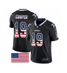 Dallas Cowboys #19 Amari Cooper Limited Black Rush USA Flag NFL Jersey