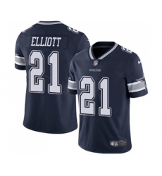 Dallas Cowboys #21 Ezekiel Elliott Navy Blue Team Color Vapor Untouchable Limited Player Football Jersey