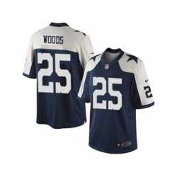 Dallas Cowboys #25 Xavier Woods Limited Navy Blue Throwback Alternate NFL Jersey