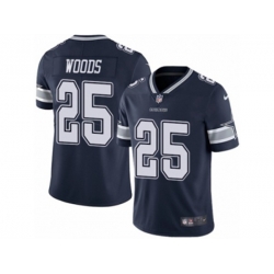 Dallas Cowboys #25 Xavier Woods Vapor Untouchable Limited Navy Blue Team Color NFL Jersey