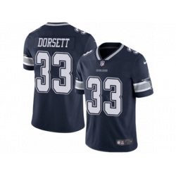 Dallas Cowboys #33 Tony Dorsett Vapor Untouchable Limited Navy Blue Team Color NFL Jersey
