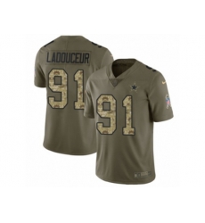 Dallas Cowboys #91 L. P. Ladouceur Limited Olive Camo 2017 Salute to Service NFL Jersey