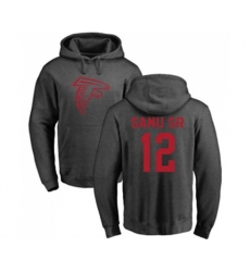 Atlanta Falcons #12 Mohamed Sanu Ash One Color Pullover Hoodie