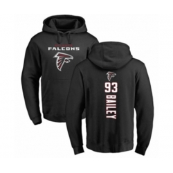 Atlanta Falcons #93 Allen Bailey Ash Backer Pullover Hoodie
