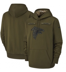 NFL Atlanta Falcons Nike Olive Salute to Service Pullover Hoodie