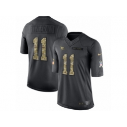 Arizona Cardinals #11 Larry Fitzgerald Limited Black 2016 Salute to Service NFL Jersey