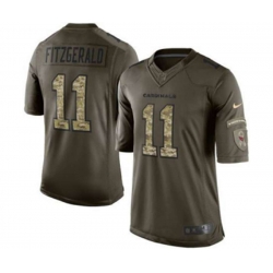 Arizona Cardinals #11 larry fitzgerald army green[nike Limited Salute To Service]