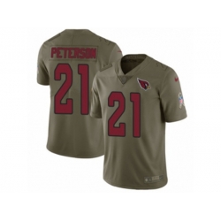Arizona Cardinals #21 Patrick Peterson Limited Olive 2017 Salute to Service NFL Jersey