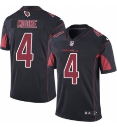 Arizona Cardinals #4 Rondale Moore Black Stitched NFL Limited Rush Jersey