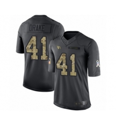 Arizona Cardinals #41 Kenyan Drake Limited Black 2016 Salute to Service Football Jersey