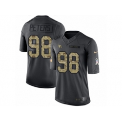 Arizona Cardinals #98 Corey Peters Limited Black 2016 Salute to Service NFL Jersey