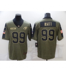 Arizona Cardinals #99 J.J. Watt Nike Olive 2021 Salute To Service Limited Player Jersey Arizona Cardinals #99 J.J. Watt Nike Olive 2021 Salute To Service Limited Player Jersey