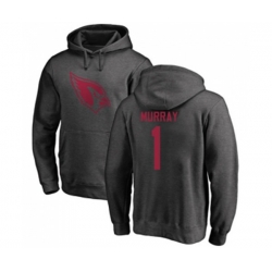 Arizona Cardinals #1 Kyler Murray Ash One Color Pullover Hoodie