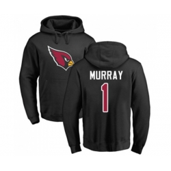 Arizona Cardinals #1 Kyler Murray Black Name & Number Logo Pullover Hoodie