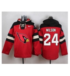 Arizona Cardinals #24 Adrian Wilson Red Player Pullover NFL Hoodie