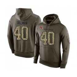 Arizona Cardinals #40 Pat Tillman Green Salute To Service Pullover Hoodie