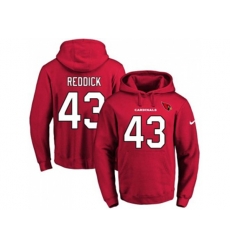 Arizona Cardinals #43 Haason Reddick Red Name & Number Pullover NFL Hoodie