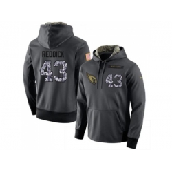 Arizona Cardinals #43 Haason Reddick Stitched Black Anthracite Salute to Service Player Performance Hoodie