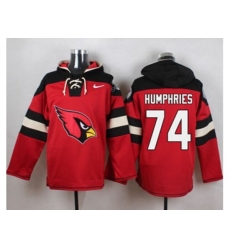 Arizona Cardinals #74 D.J. Humphries Red Player Pullover Hoodie