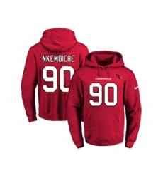 Arizona Cardinals #90 Robert Nkemdiche Red Name & Number Pullover NFL Hoodie
