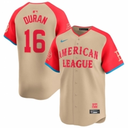 American League 16 Jarren Duran Cream 2024 All Star Limited Stitched Baseball Jersey American League 16 Jarren Duran Cream 2024 All Star Limited Stitched Baseball Jersey