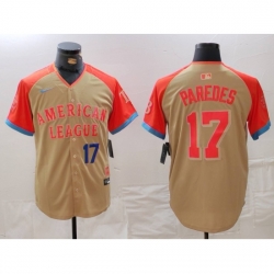 American League 17 Isaac Paredes Cream 2024 All Star Limited Stitched Jersey 1 American League 17 Isaac Paredes Cream 2024 All Star Limited Stitched Jersey 1