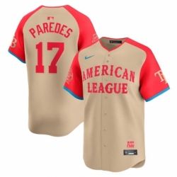 American League 17 Isaac Paredes Cream 2024 All Star Limited Stitched Jersey 3 American League 17 Isaac Paredes Cream 2024 All Star Limited Stitched Jersey 3