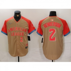 American League 2 Gunnar Henderson Cream 2024 All Star Elite Stitched Baseball Jersey 4 American League 2 Gunnar Henderson Cream 2024 All Star Elite Stitched Baseball Jersey 4
