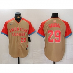 American League 29 Tarik Skubal Cream 2024 All Star Limited Stitched Baseball Jersey 7 American League 29 Tarik Skubal Cream 2024 All Star Limited Stitched Baseball Jersey 7