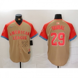 American League 29 Tarik Skubal Cream 2024 All Star Limited Stitched Baseball Jersey 8 American League 29 Tarik Skubal Cream 2024 All Star Limited Stitched Baseball Jersey 8