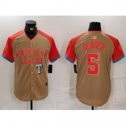 American League 5 Corey Seager Cream 2024 All Star Limited Stitched Baseball Jersey American League 5 Corey Seager Cream 2024 All Star Limited Stitched Baseball Jersey
