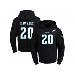 Philadelphia Eagles #20 Brian Dawkins Black Name & Number Pullover NFL Hoodie