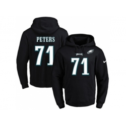 Philadelphia Eagles #71 Jason Peters Black Name & Number Pullover NFL Hoodie