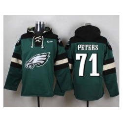 Philadelphia Eagles #71 Jason Peters Green Player Pullover Hoodie