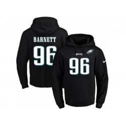 Philadelphia Eagles #96 Derek Barnett Black Name & Number Pullover NFL Hoodie