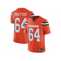 Cleveland Browns #64 JC Tretter Vapor Untouchable Limited Orange Alternate NFL Jersey Cleveland Browns #64 JC Tretter Vapor Untouchable Limited Orange Alternate NFL Jersey