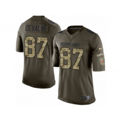 Cleveland Browns #87 Seth DeValve Limited Green Salute to Service NFL Jersey Cleveland Browns #87 Seth DeValve Limited Green Salute to Service NFL Jersey