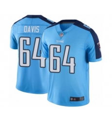 Tennessee Titans #64 Nate Davis Limited Light Blue Rush Vapor Untouchable Football Jersey
