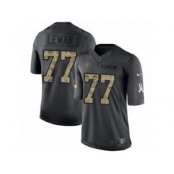 Tennessee Titans #77 Taylor Lewan Limited Black 2016 Salute to Service NFL Jersey Tennessee Titans #77 Taylor Lewan Limited Black 2016 Salute to Service NFL Jersey