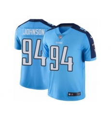 Tennessee Titans #94 Austin Johnson Limited Light Blue Rush Vapor Untouchable NFL Jersey