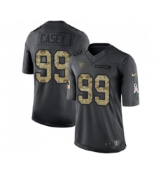 Tennessee Titans #99 Jurrell Casey Limited Black 2016 Salute to Service Football Jersey