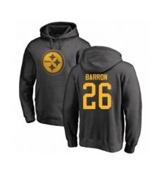 Pittsburgh Steelers #26 Mark Barron Ash One Color Pullover Hoodie