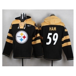 Pittsburgh Steelers #59 Jack Ham Black Player Pullover NFL Hoodie